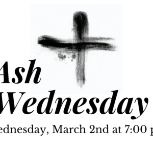 Join Us for Ash Wednesday at Church of the Messiah