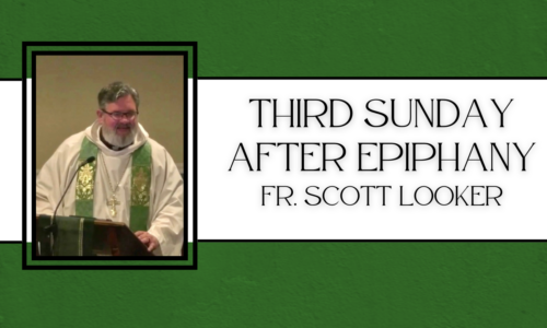 Third Sunday after Epiphany – Fr. Scott Looker